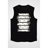 Darkhane Çalışkan Karınca Siyah Unisex Kolsuz Tişört Kesik Kol T-Shirt - 001-Siyah