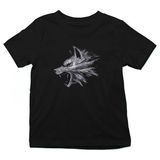 Darkhane Canavar Kurt Siyah Unisex Çocuk Tişört T-Shirt - 001-Siyah - 11 - 12 Yaş