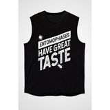 Darkhane Çekirge Siyah Unisex Kolsuz Tişört Kesik Kol T-Shirt - 001-Siyah - 2XL
