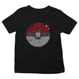 Darkhane Disko Topu Siyah Unisex Çocuk Tişört T-Shirt - 001-Siyah - 11 - 12 Yaş