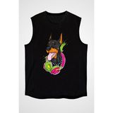 Darkhane Dj Doberman Siyah Unisex Kolsuz Tişört Kesik Kol T-Shirt - 001-Siyah - XL