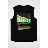 Darkhane Ekonomist Siyah Unisex Kolsuz Tişört Kesik Kol T-Shirt - 001-Siyah - XS