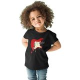 Darkhane Eriyen Elektro Gitar Siyah Unisex Çocuk Tişört T-Shirt - 001-Siyah - 11 - 12 Yaş