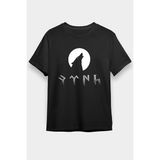 Darkhane Göktürk Orhun Türk Siyah Unisex Tişört T-Shirt - 001-Siyah - M