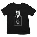 Darkhane Göz Doktoru Kurt Siyah Unisex Çocuk Tişört T-Shirt - 001-Siyah - 9 - 10 Yaş