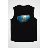 Darkhane Guatemala Siyah Unisex Kolsuz Tişört Kesik Kol T-Shirt - 001-Siyah
