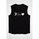 Darkhane Handball Siyah Unisex Kolsuz Tişört Kesik Kol T-Shirt - 001-Siyah - XL