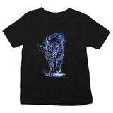 Darkhane Hayalet Kurt Siyah Unisex Çocuk Tişört T-Shirt - 001-Siyah - 5 - 6 Yaş