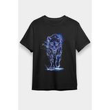 Darkhane Hayalet Kurt Siyah Unisex Tişört T-Shirt - 001-Siyah