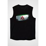 Darkhane Inguşetya - Ingushetia Siyah Unisex Kolsuz Tişört Kesik Kol T-Shirt - 001-Siyah - XL