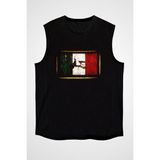Darkhane Italya Siyah Unisex Kolsuz Tişört Kesik Kol T-Shirt - 001-Siyah - XS