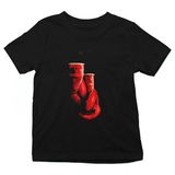 Darkhane Kick Boks Eldivenleri Siyah Unisex Çocuk Tişört T-Shirt - 001-Siyah - 7 - 8 Yaş