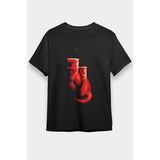 Darkhane Kick Boks Eldivenleri Siyah Unisex Tişört T-Shirt - 001-Siyah - M
