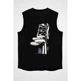 Darkhane Klarnetçi Siyah Unisex Kolsuz Tişört Kesik Kol T-Shirt - 001-Siyah - M