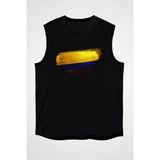 Darkhane Kolombiya - Colombia Siyah Unisex Kolsuz Tişört Kesik Kol T-Shirt - 001-Siyah