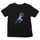 Darkhane Kriket Siyah Unisex Çocuk Tişört T-Shirt - 001-Siyah - 5 - 6 Yaş