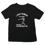 Darkhane Kriket Siyah Unisex Çocuk Tişört T-Shirt - 001-Siyah - 9 - 10 Yaş