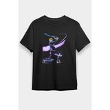 Darkhane Kriket Siyah Unisex Tişört T-Shirt - 001-Siyah - XS