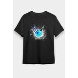 Darkhane Kriket Siyah Unisex Tişört T-Shirt - 001-Siyah