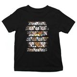 Darkhane Kurt Köpeği Siyah Unisex Çocuk Tişört T-Shirt - 001-Siyah - 1 - 2 Yaş