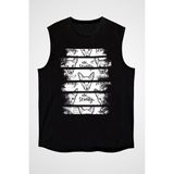 Darkhane Kurt Köpeği Siyah Unisex Kolsuz Tişört Kesik Kol T-Shirt - 001-Siyah - 2XL