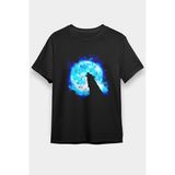 Darkhane Kurt Siyah Unisex Tişört T-Shirt - 001-Siyah - 2XL