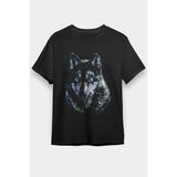Darkhane Kurt Siyah Unisex Tişört T-Shirt - 001-Siyah - L