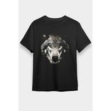 Darkhane Kurt Siyah Unisex Tişört T-Shirt - 001-Siyah