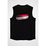Darkhane Mısır - Egypt Siyah Unisex Kolsuz Tişört Kesik Kol T-Shirt - 001-Siyah - 2XL