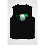 Darkhane Nijerya - Nigeria Siyah Unisex Kolsuz Tişört Kesik Kol T-Shirt - 001-Siyah - M