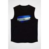 Darkhane Nikaragua - Nicaragua Siyah Unisex Kolsuz Tişört Kesik Kol T-Shirt - 001-Siyah - XL