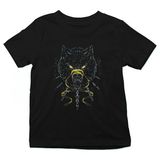 Darkhane Ninja Kurt Siyah Unisex Çocuk Tişört T-Shirt - 001-Siyah - 7 - 8 Yaş