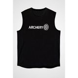 Darkhane Okçuluk Siyah Unisex Kolsuz Tişört Kesik Kol T-Shirt - 001-Siyah - M
