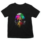 Darkhane Renkli Pilot Kaskı Siyah Unisex Çocuk Tişört T-Shirt - 001-Siyah - 7 - 8 Yaş