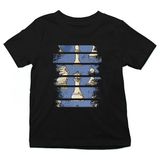 Darkhane Şah Mat Atı Satranç Siyah Unisex Çocuk Tişört T-Shirt - 001-Siyah - 5 - 6 Yaş