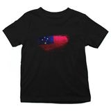 Darkhane Samoa Siyah Unisex Çocuk Tişört T-Shirt - 001-Siyah - 3 - 4 Yaş