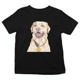 Darkhane Şampiyon Labrador Siyah Unisex Çocuk Tişört T-Shirt - 001-Siyah - 5 - 6 Yaş