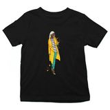 Darkhane Sarı Trençkot Fashion Siyah Unisex Çocuk Tişört T-Shirt - 001-Siyah - 1 - 2 Yaş
