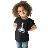 Darkhane Satranç Siyah Unisex Çocuk Tişört T-Shirt - 001-Siyah - 3 - 4 Yaş