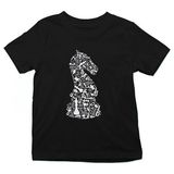 Darkhane Satranç Siyah Unisex Çocuk Tişört T-Shirt - 001-Siyah - 9 - 10 Yaş