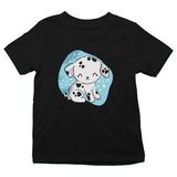 Darkhane Tatlı Dalmaçyalı Siyah Unisex Çocuk Tişört T-Shirt - 001-Siyah - 9 - 10 Yaş