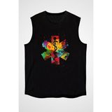 Darkhane Tıp Tanrısı Asclepius Siyah Unisex Kolsuz Tişört Kesik Kol T-Shirt - 001-Siyah