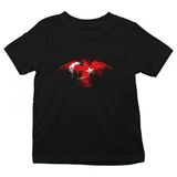 Darkhane Türkiye Siyah Unisex Çocuk Tişört T-Shirt - 001-Siyah - 11 - 12 Yaş
