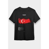 Darkhane Türkiye Siyah Unisex Tişört T-Shirt - 001-Siyah