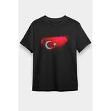 Darkhane Türkiye - Turkey Siyah Unisex Tişört T-Shirt - 001-Siyah - L