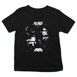 Darkhane Uluyan Kurt Siyah Unisex Çocuk Tişört T-Shirt - 001-Siyah - 9 - 10 Yaş