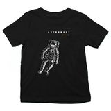Darkhane Vintage Astronot Siyah Unisex Çocuk Tişört T-Shirt - 001-Siyah - 1 - 2 Yaş