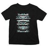 Darkhane Yaban Mersini Donut Siyah Unisex Çocuk Tişört T-Shirt - 001-Siyah - 9 - 10 Yaş