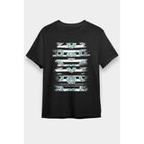 Darkhane Yaban Mersini Donut Siyah Unisex Tişört T-Shirt - 001-Siyah - XL