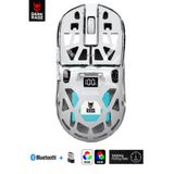 DarkRage Ultra Hafif Saydam Özel Tasarım Kablosuz Oyuncu Mouse – LCD Ekran, 2.4Ghz+BT5.0+Kablo Triple Mode 1600 DPI, 300mAh